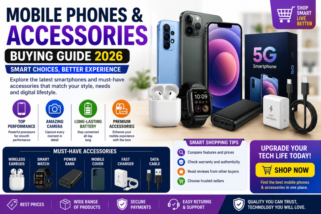 Explore the latest mobile phones and accessories buying guide 2026