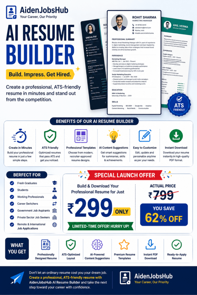 Ai resume builder aidenjobshub